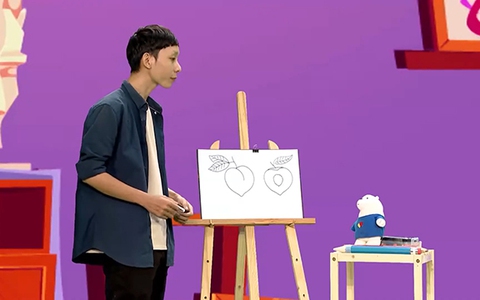 Cách vẽ tranh quả đào