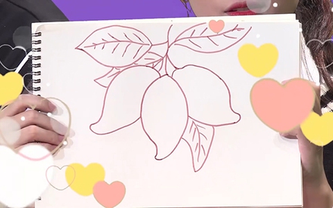 Cách vẽ trái xoài