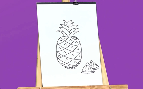 Cách vẽ trái thơm