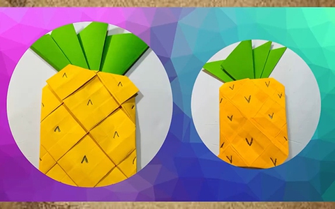 Gấp giấy Origami tạo hình trái thơm