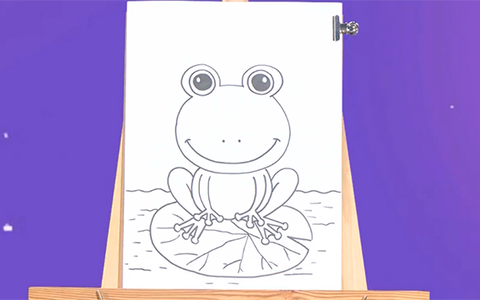 Cách vẽ con ếch