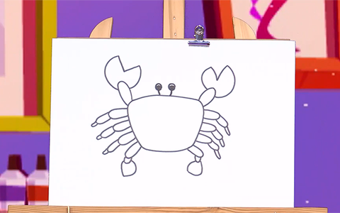 Cách vẽ con cua