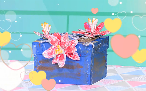 Tái chế hộp giấy thành hộp đựng trang sức.