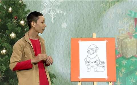 Cách vẽ ông già tuyết