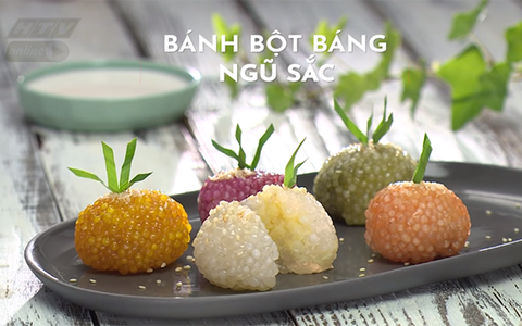 Bánh bột báng ngũ sắc