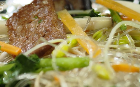 Miến xào giá đậu nành