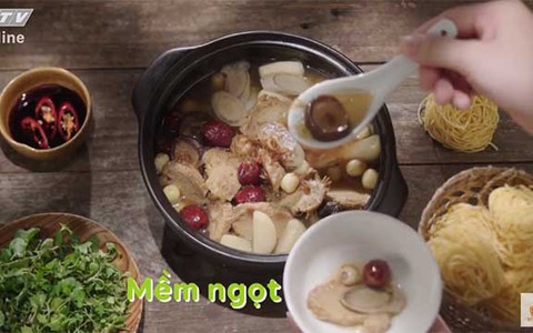 Lẩu nấm tiềm củ quả