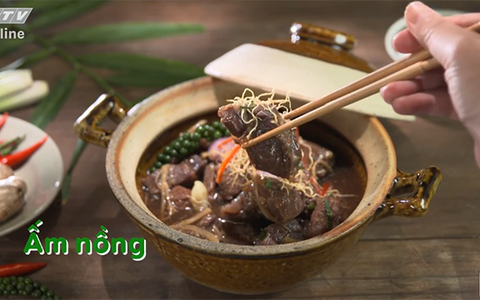 Bắp bò om gừng sả