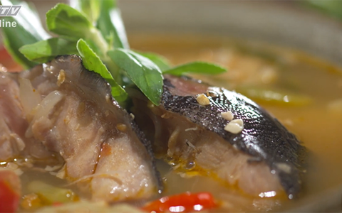 Canh đầu cá bớp vị ngon hài hòa