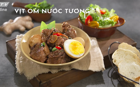 Vịt om nước tương - Hương vị đậm đà