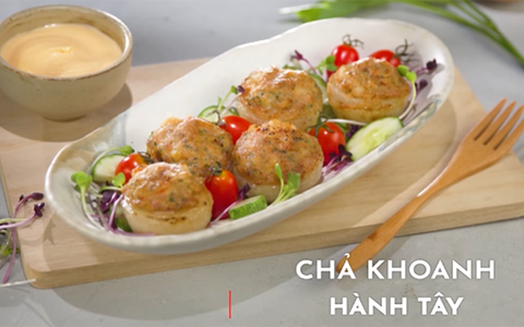 Chả khoanh hành tây ngon ngất ngây