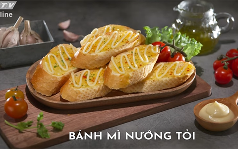 Thơm giòn bánh mì nướng tỏi
