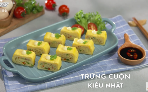Ngon ngất ngây trứng cuộn kiểu Nhật