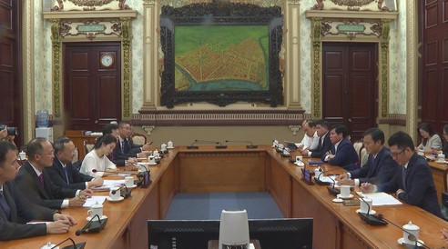 Lãnh đạo TP. Hồ Chí Minh tiếp đón và làm việc với đoàn công tác thành phố Quảng Châu,Trung Quốc