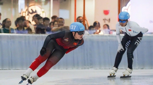 Nguyễn Phúc Gia Hưng và SEA Games đầu tiên cùng trượt băng tốc độ Việt Nam