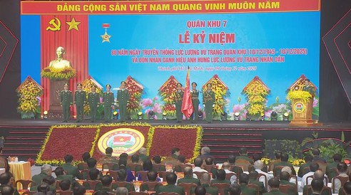 Chủ tịch nước Lương Cường dự lễ kỷ niệm 80 năm truyền thống Quân khu 7