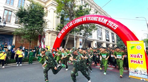 Giải việt dã Lực lượng vũ trang năm 2025: Rộn ràng bước chân chiến sĩ giữa lòng TP