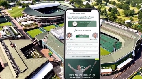 AI hỗ trợ trải nghiệm thưởng thức Wimbledon