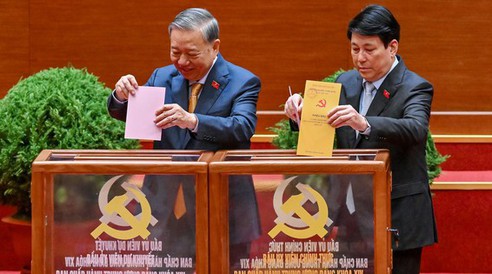 Đồng chí Tô Lâm được bầu giữ chức Tổng Bí thư Ban Chấp hành Trung ương Đảng khoá XIV