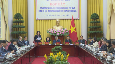 Công bố Lệnh của Chủ tịch nước về 13 dự án Luật mới