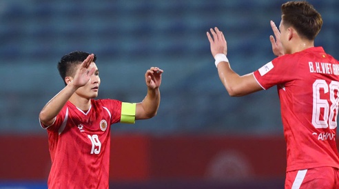 Quang Hải chói sáng rực rỡ, Đình Bắc lập siêu phẩm: CLB CAHN đè bẹp Tampines Rovers