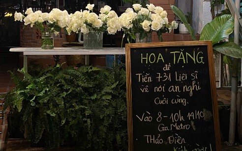 Những cành hoa trắng gửi lời tri ân 731 hài cốt liệt sĩ