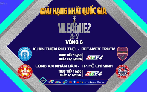V-League 2 vòng 6: Hai trận đấu trực tiếp trên HTV4