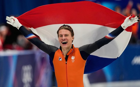 Jens Van’t Wout giành HCV trượt băng tốc độ cự ly ngắn