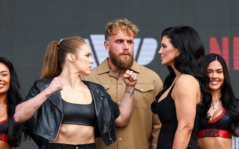Rousey, Carano và Ngannou họp báo ra mắt sự kiện MMA đầu tiên của Netflix