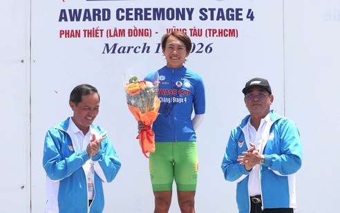 Chặng 4 UCI Biwase Cup: Nguyễn Thị Thật giành Áo xanh thuyết phục