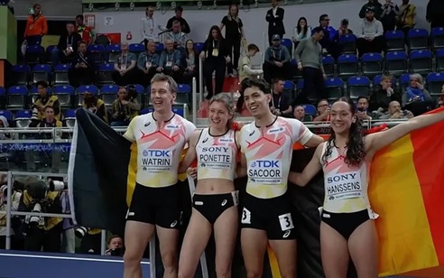 Điền kinh thế giới trong nhà: Bỉ giành HCV 4x400m tiếp sức hỗn hợp