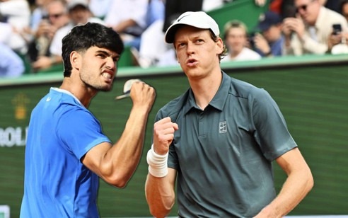 Monte Carlo: Alcaraz đấu Sinner ở chung kết