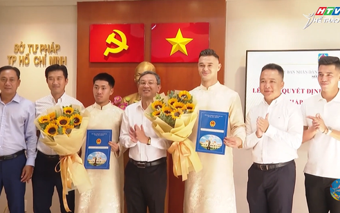 Hai cầu thủ Ngô Đăng Khoa và Lê Giang Patrik chính thức nhận quốc tịch Việt Nam