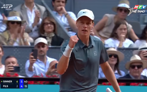 Jannik Sinner và Alexander Zverev vào chung kết Madrid Open