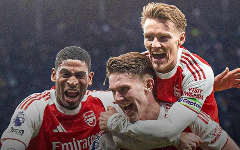 Arsenal bỏ xa Man City, dẫn đầu BXH vòng 35 Ngoại hạng Anh