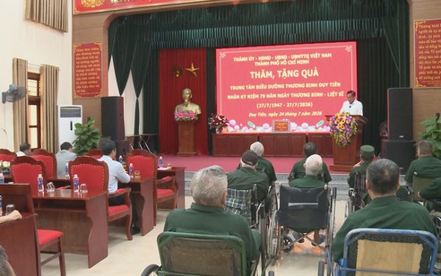 TP. Hồ Chí Minh tri ân thương binh, bệnh binh tại các trung tâm điều dưỡng ở tỉnh Ninh Bình