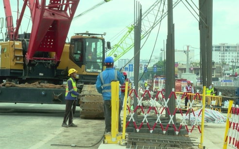 Metro số 2 chuyển sang giai đoạn thi công tại ga ngầm ST10 Phạm Văn Bạch