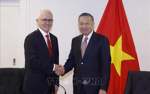 Tổng Bí thư, Chủ tịch nước Tô Lâm tiếp nguyên Thủ tướng Australia Malcolm Turnbull AC