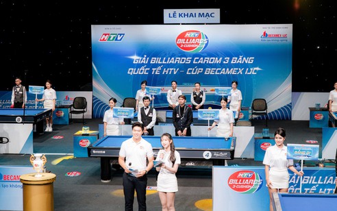Khai mạc vòng chung kết Giải Billiards Carom 3 băng Quốc tế HTV - Cúp Becamex IJC
