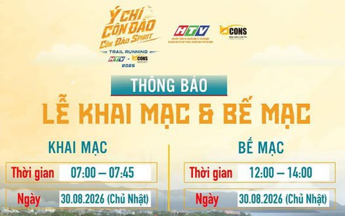 Trực tiếp: Giải chạy Ý Chí Côn Đảo - Côn Đảo Spirit HTV - BCONS 2026 | Bắt đầu lúc 4g30 ngày 30/8