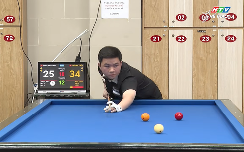 Bao Phương Vinh trượt suất tham gia Billiards Carom 3 băng TP. Hồ Chí Minh