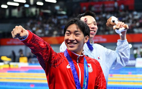 Asian Games 2026: Shin Ohashi phá kỷ lục thế giới 200m bơi ếch