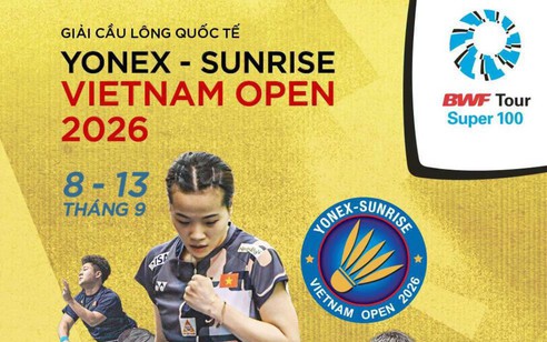 Trực tiếp: Giải Cầu lông YONEX-SUNRISE Vietnam Open | 8/9/2026