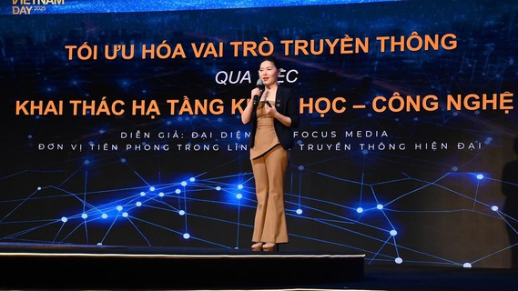 Đại diện Focus Media chia sẻ tại buổi hội thảo