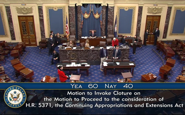 Thượng viện Mỹ thông qua thủ tục bước đầu thỏa thuận mở cửa chính phủ trở lại