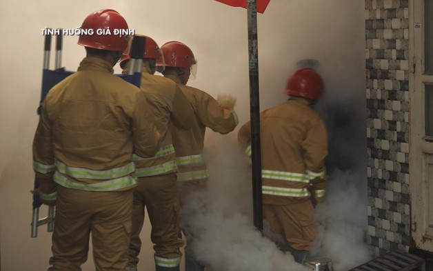 Phường Xuân Hòa diễn tập phương án chữa cháy và cứu nạn, cứu hộ tại khu dân cư