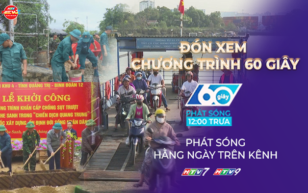 60 Giây ngày 16/12/2025 | Quảng Trị: Làm công trình khẩn cấp tại nơi sạt lở "xé toạc" nhà dân