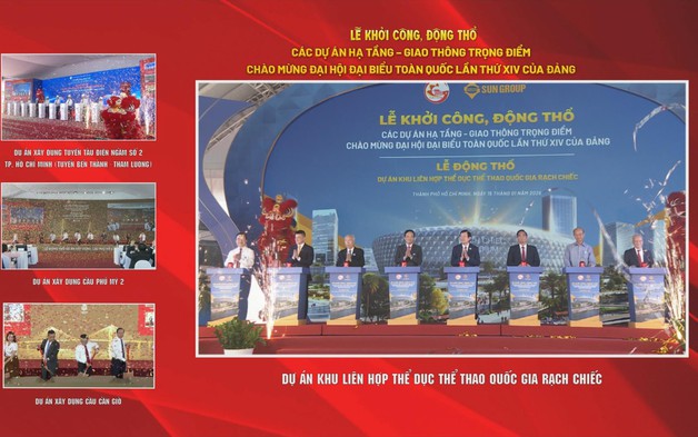 TP. Hồ Chí Minh đồng loạt khởi công, động thổ các dự án hạ tầng - giao thông trọng điểm chào mừng Đại hội XIV của Đảng