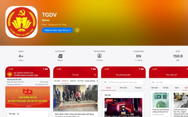 Ra mắt ứng dụng di động Tuyên giáo và Dân vận