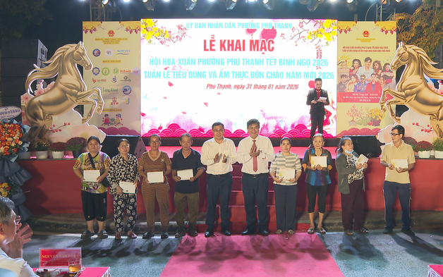 Khai mạc Hội hoa xuân phường Phú Thạnh Tết Bính Ngọ 2026